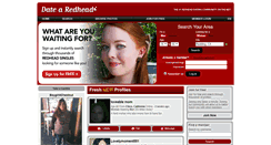 Desktop Screenshot of datearedhead.com